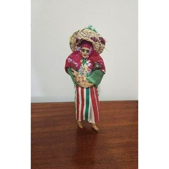 Vintage South American Leather Doll - Picture 1 of 9